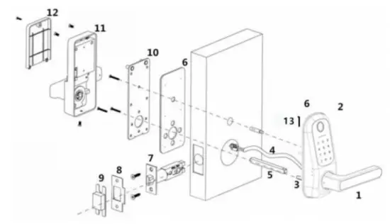HARFO A02 5 in 1 Smart Door Lock - overview