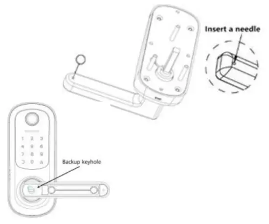 HARFO A02 5 in 1 Smart Door Lock - privet lock4