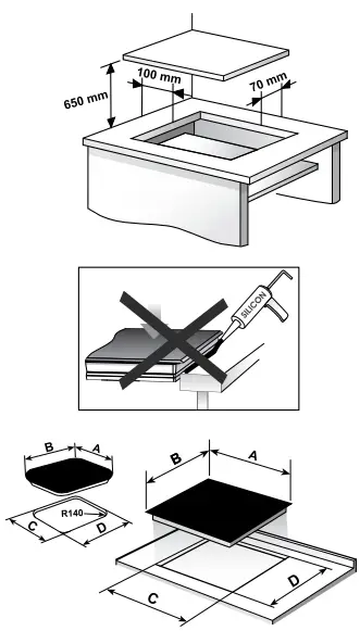 TEKA IZS 96700 MST Ceramic Hot Plates Touch Control - Installation