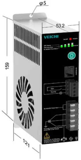 VEICHI SI22 Solar Pump Inverter - Appearance and Dimension