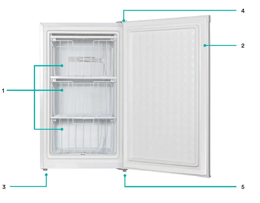 Esatto-EUF92W-84L-Upright-Freezer-1