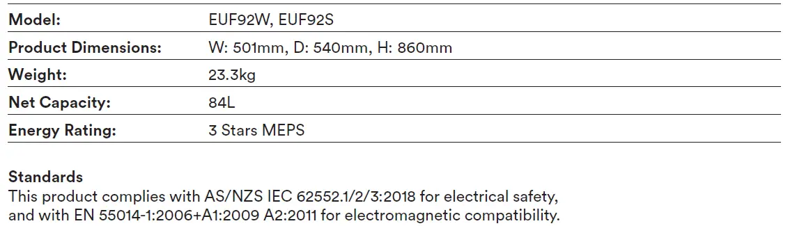 Esatto-EUF92W-84L-Upright-Freezer-3