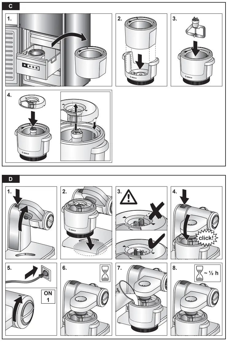 BOSCH MUZ4EB1 Ice Cream Maker - fig 1