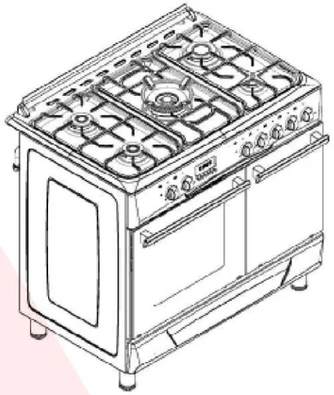 ALHAFIDH GCHA 90SSM5 Gas Cooker