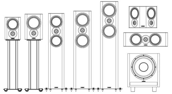 mission QX 1 Rosewood Bookshelf Speakers