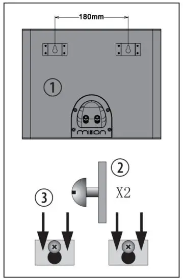 mission QX 1 Rosewood Bookshelf Speakers - figure 6
