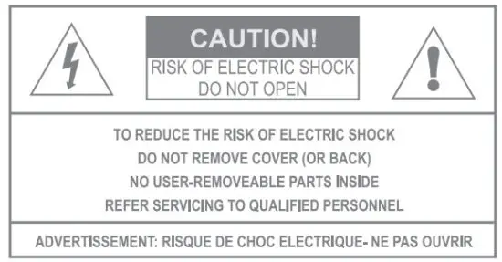 mission QX 1 Rosewood Bookshelf Speakers - warnig