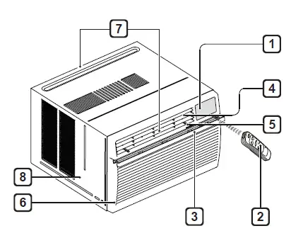 LG MFL70501029 Window Type Air Conditioner fig 1