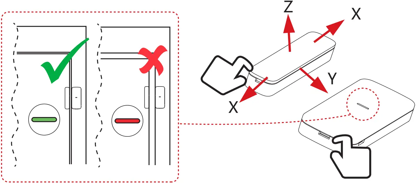 HIKVISION DS-PDMCS-EG2-WB Wireless Slim Magnet Detector 3