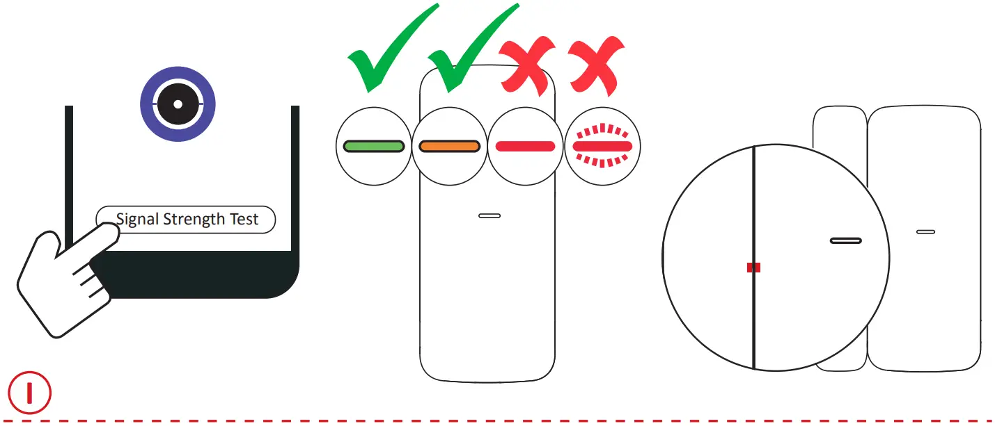 HIKVISION DS-PDMCS-EG2-WB Wireless Slim Magnet Detector 4A