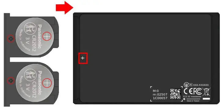 INGICS iBS06 Card Beacon - Plug the battery slot into