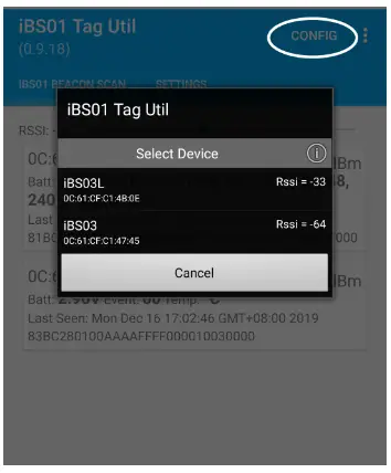 INGICS iBS06 Card Beacon - configaer1