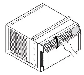 LG LW8022IVSM 8000 BTU Smart Window Air Conditioner Owner's Manual - Adjusting Vertical Airflow Direction