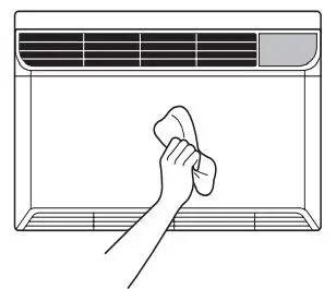LG LW8022IVSM 8000 BTU Smart Window Air Conditioner Owner's Manual - Cleaning the Air Conditioner