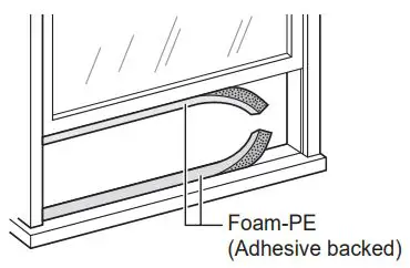 LG LW8022IVSM 8000 BTU Smart Window Air Conditioner Owner's Manual - Cut the window sash seals to the proper length