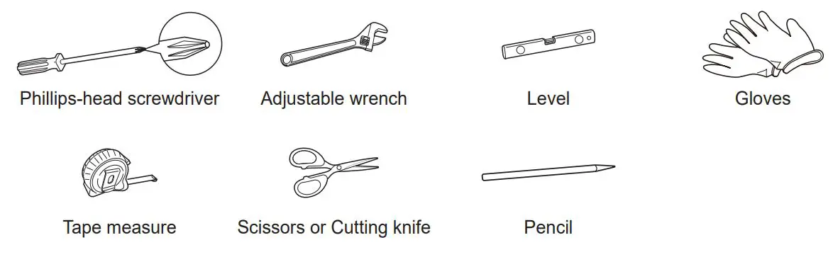 LG LW8022IVSM 8000 BTU Smart Window Air Conditioner Owner's Manual - Tools Needed