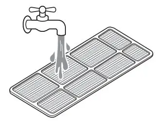 LG LW8022IVSM 8000 BTU Smart Window Air Conditioner Owner's Manual - Wash the filter using lukewarm water