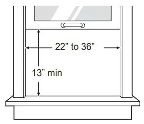 LG LW8022IVSM 8000 BTU Smart Window Air Conditioner Owner's Manual - Window Requirements