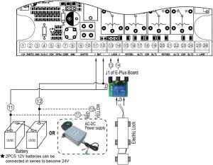 Wire Connection of the Lock Inductions