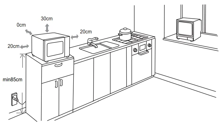 Gallet FMOE222B Microwave Oven - Cabinet
