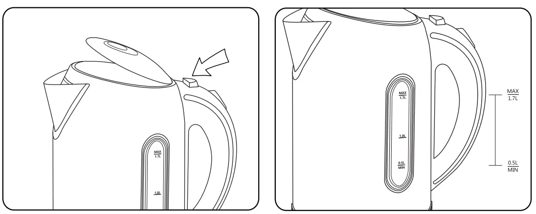 aigostar 300104CEA Stainless Steel Electric Kettle - fig