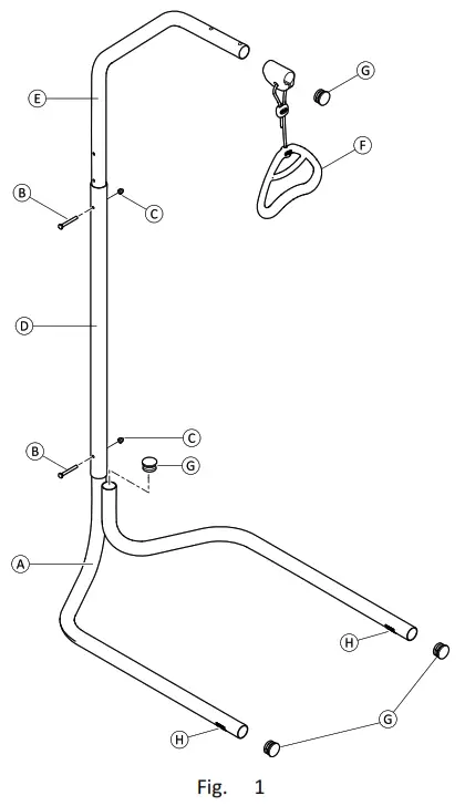 INVACARE ELSP 2093 Lifting Pole - fig