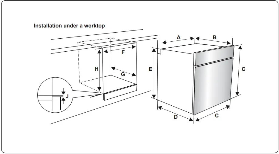 LAURUS LEB3 Stand Alone Built in Oven - 2