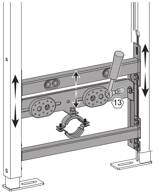 Swiss Madison SM WC124 Concealed In Wall Bidet Carrier System - hardware 6
