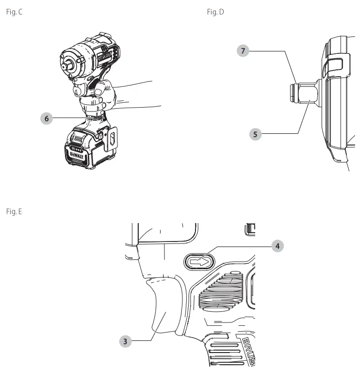 DEWALT DCF90 Series impact Wrench, Cordless, 3 8-Inch, Tool Only - 1