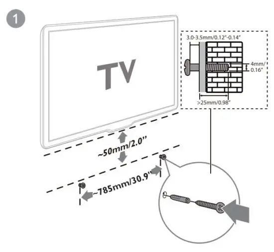FIG 5 Wall mount the SoundBar