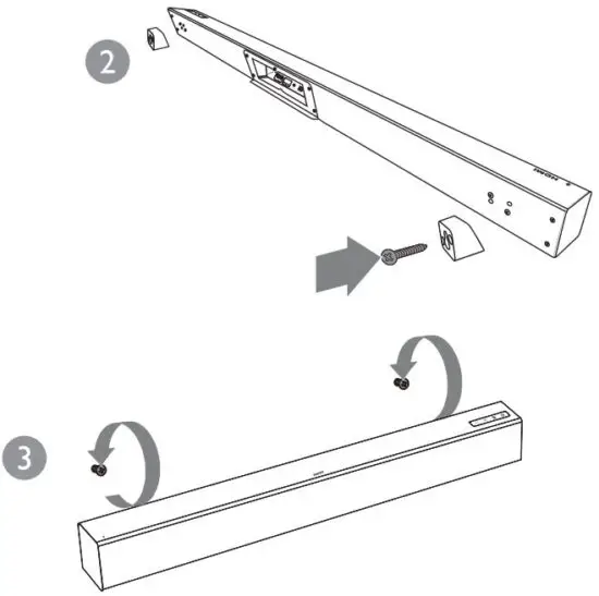 FIG 6 Wall mount the SoundBar