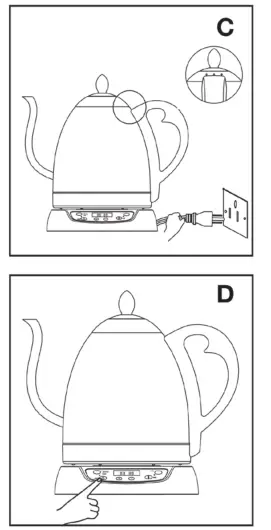 bonaVITA BV382510V Digital Electric Gooseneck Kettle - 5