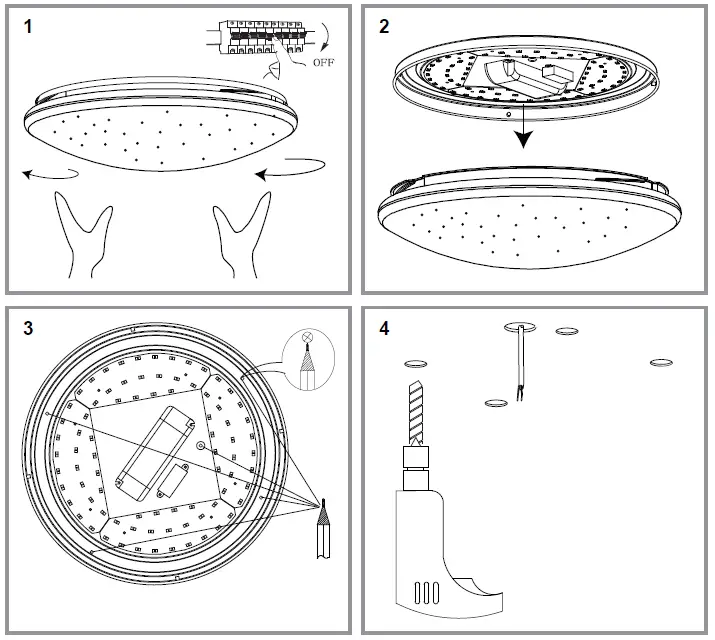 obi 326245 LED Ceiling Light 1