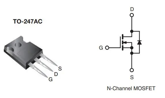 VISHAY IRFP340 Power MOSFET - MOSFET
