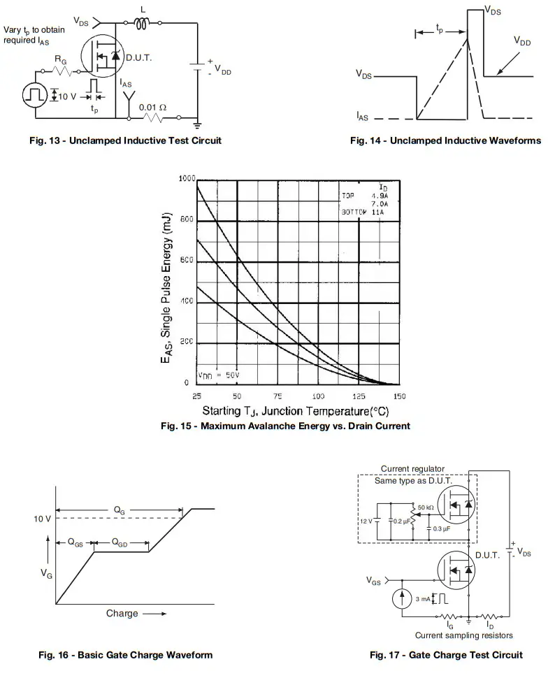 VISHAY IRFP340 Power MOSFET - TYPICAL3