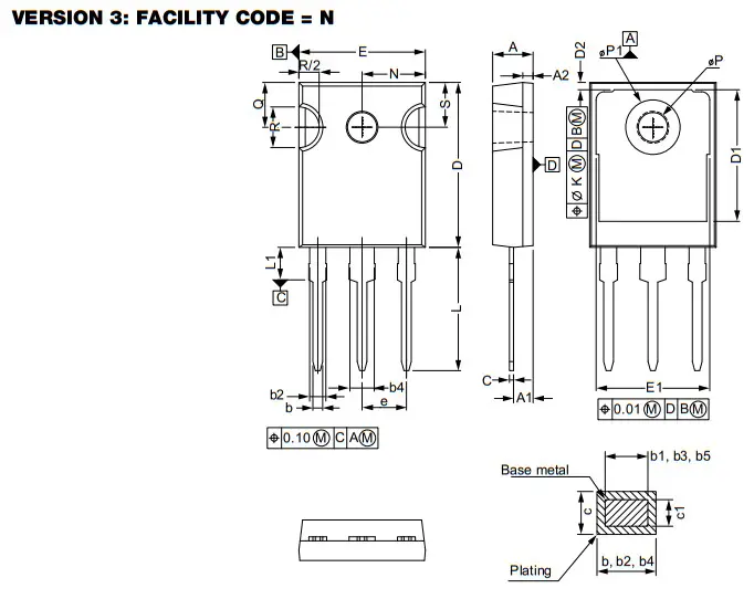 VISHAY IRFP340 Power MOSFET - VERSION1