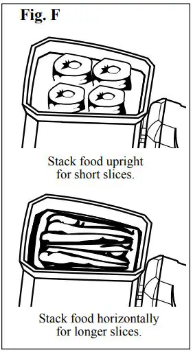 PRESTO SaladShooter Electric Slicer Shredder Instructions - Figure F