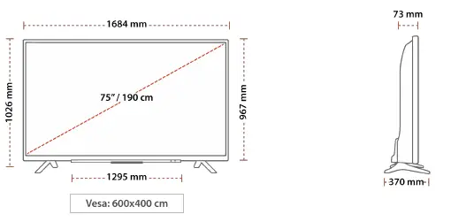 TOSHIBA 75U6763DG TV LED 4K UHD-1
