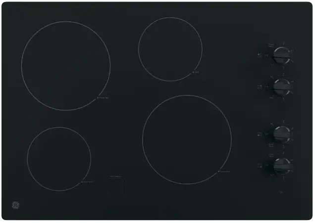 GE APPLIANCES JEP5030ST GE 30 Inches Built-In Knob Control Electric Cooktop