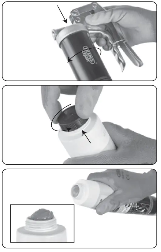 DRAPER A10 Screw-on Grease Guns 2