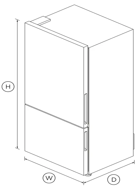 FISHER PAYKEL RF522BLPW6 Freestanding Refrigerator Freezer-fig2