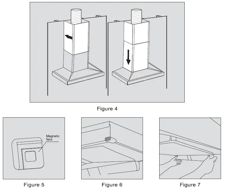 FOTILE EMS9026 36 Inch Stainless Steel Ducted Chimney Style Wall Mount Hood 11