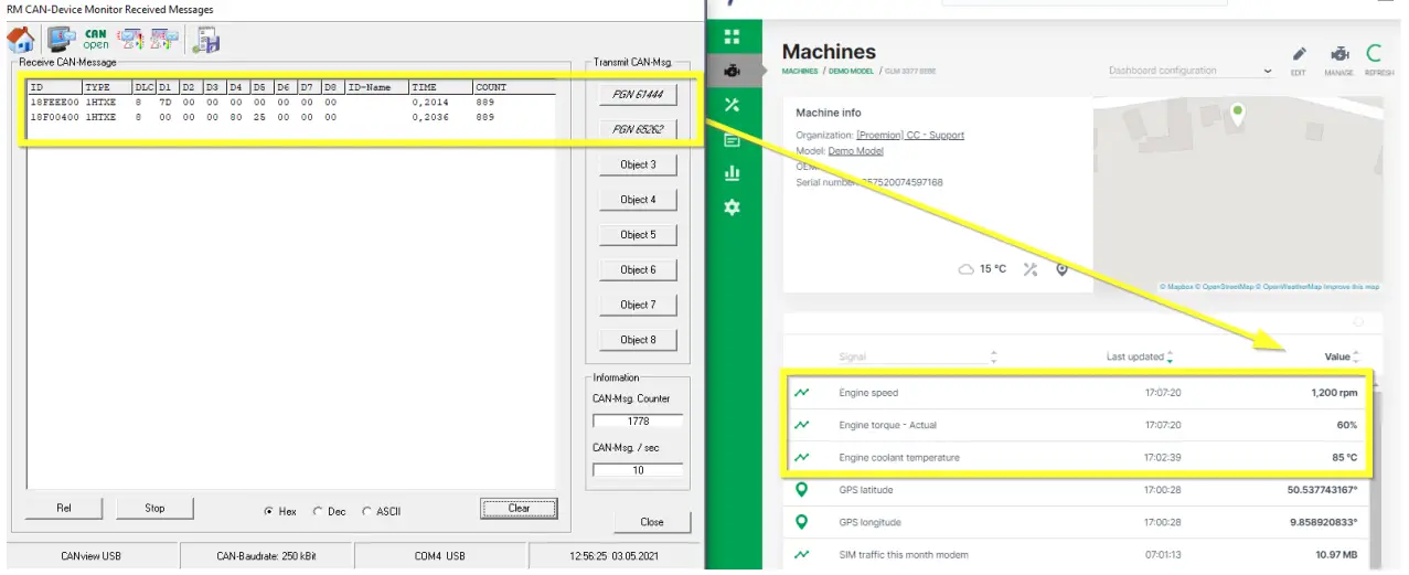 PROEMION CANlink mobile 3000 Telematic Device- Figure 14