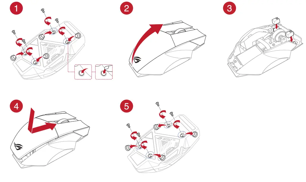 ASUS P707 ROG Spatha X Wireless Optical Gaming Mouse - Fig