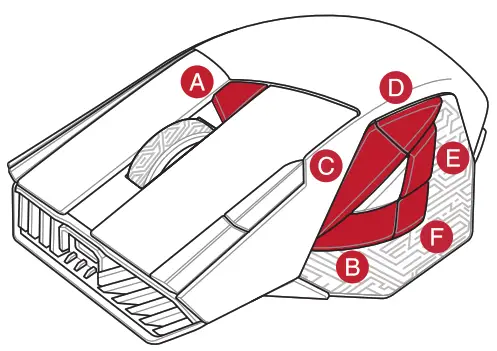 ASUS P707 ROG Spatha X Wireless Optical Gaming Mouse - Fig7