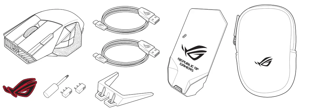 ASUS P707 ROG Spatha X Wireless Optical Gaming Mouse