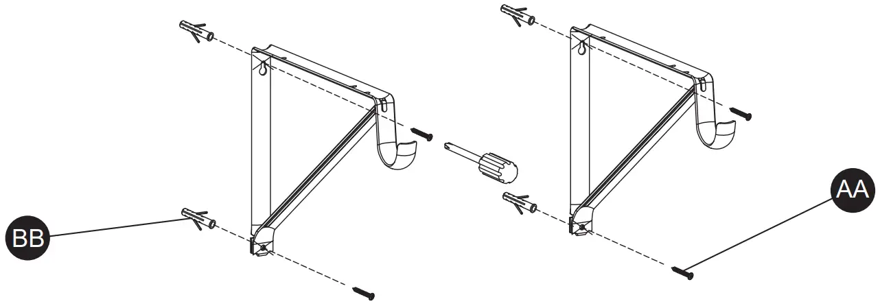 PROJECT SOURCE 27767PHOLG Closet Rod 72 24 in L x 1 25 in H White Metal Closet Rod - Fig 2