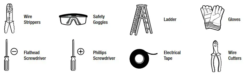 COMMERCIAL ELECTRIC 1007665038 LED Spin Light With 3 Adjustable Heads - Installation 1