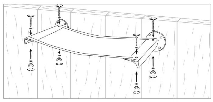 Catnets Skywalks Wall Mounted Hammock - fig3