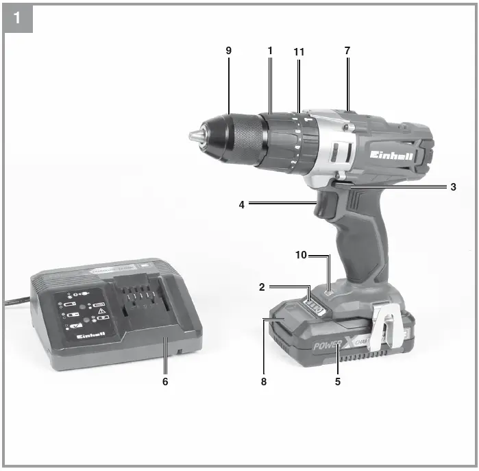 Einhell-TE-CD-18-2-Li-i-Cordless-Hammer-Drill-Screwdriver-FIG 1